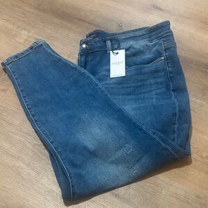 New NWT Judy Blue 24W Dark Blue Slim Fit Denim Jeans